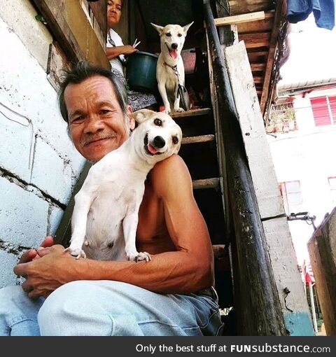 A brazilian man and his dogs