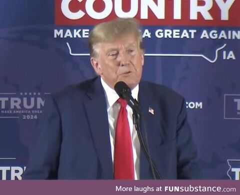 Just a guy visiting Iowa in January 2024, telling people to get over their kids getting