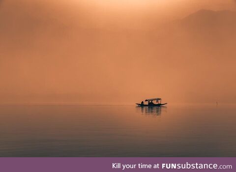 Early morning dal lake, #kashmir