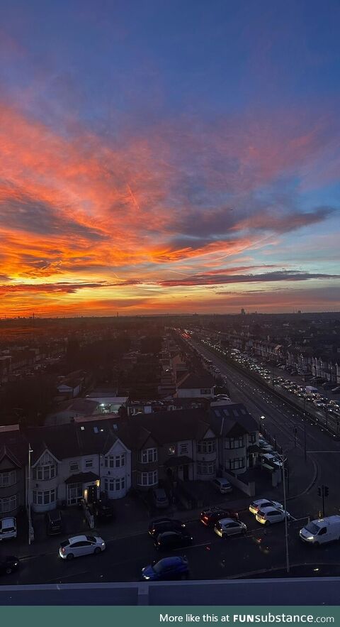 The perks of working on the 7th floor in a London suburb