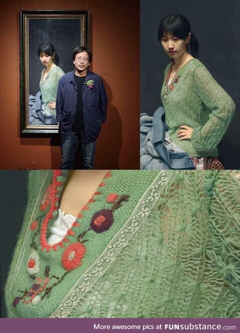 This painting created by Leng Jun, considered one of the painters with the most