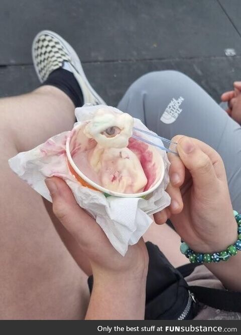 The ice is staring at us, trippy