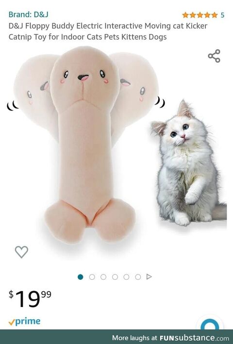 Looking for stocking stuff for the cats and cane across this