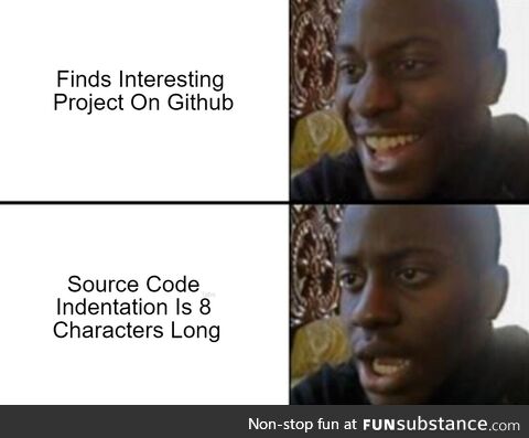 fourSpacesBestButIDontWantWar