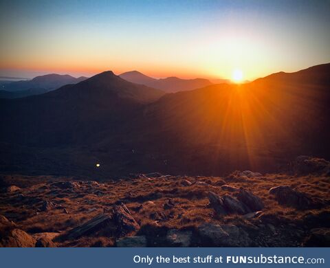 A sunset in Wales, UK. It’s just kind of relaxing