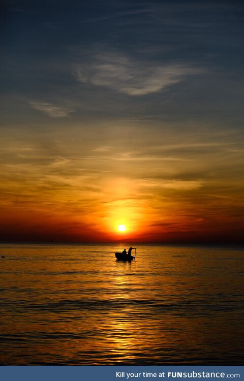 A sunset in Da Nang
