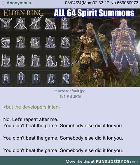 The anti-summon Eldin Ring players are unhinged