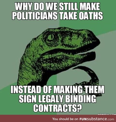 If only we could sue them for lying to us