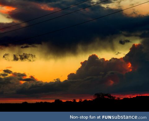 Sunset in rural Ukraine