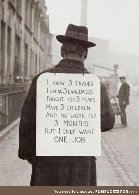 Job Hunting in 1930's
