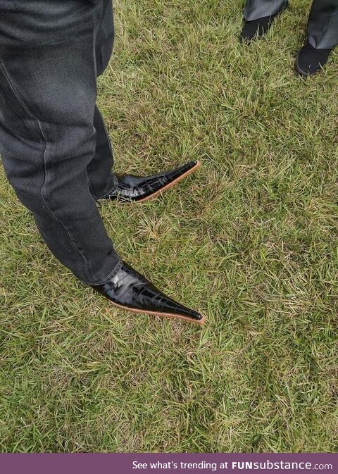 Imagine, you are at someone's funeral and suddenly look down and see this