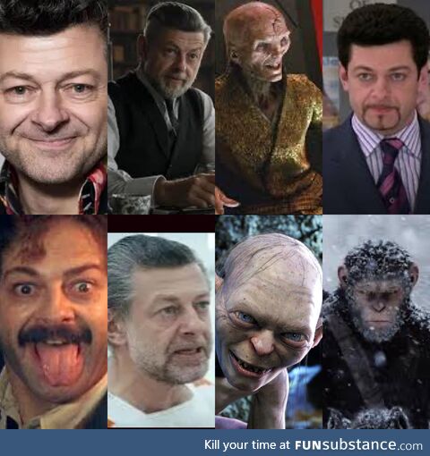 Happy 60th Birthday to the many faces of Andy Serkis