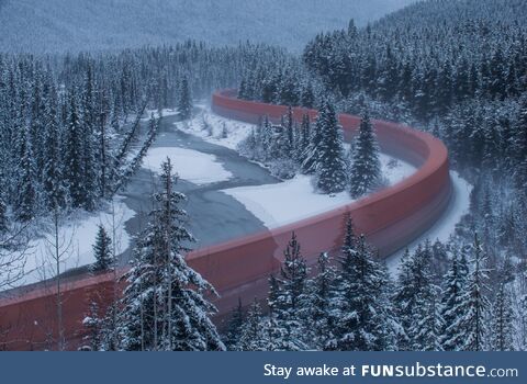 Slow shutter on a passing train (OC)