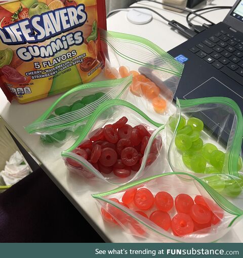 The ratio of cherry flavored gummies is too damn high!