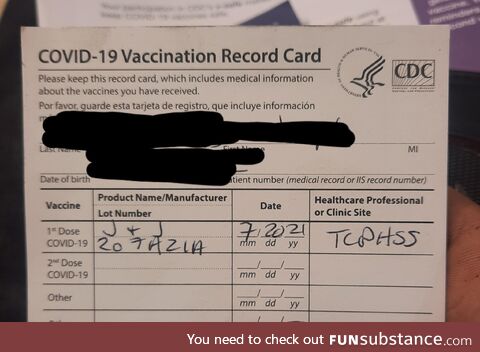 Let's go finally got the vaccine!