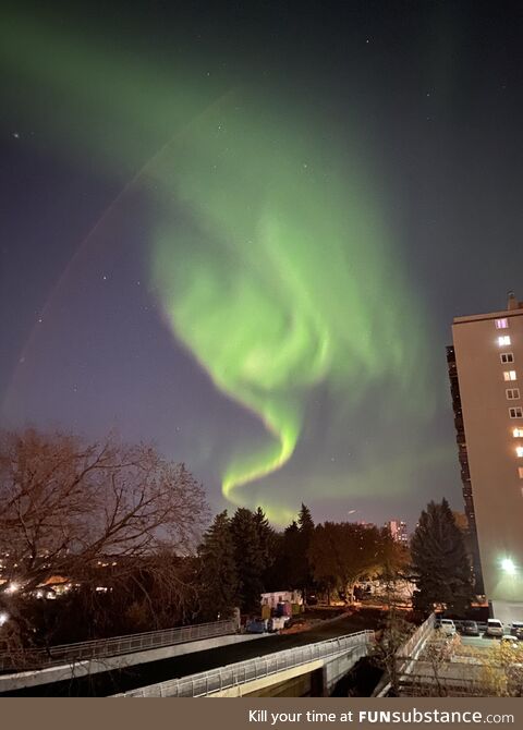 The Northern Lights in my town tonight were amazing