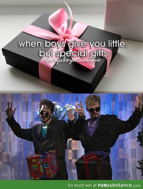 When boys give you little but special gifts…