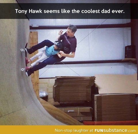 The coolest dad award goes to…