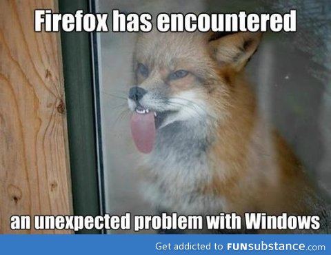 Firefox has encountered a problem