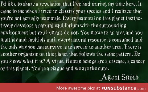 Humans are viruses