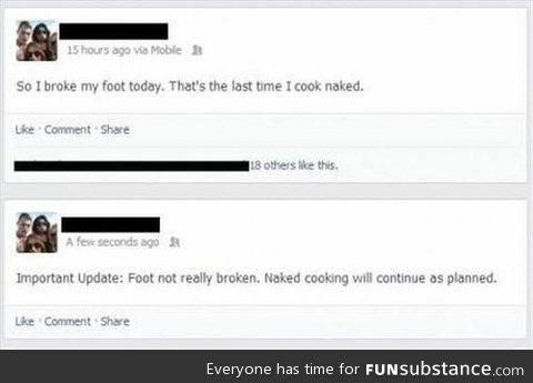 cooking n*ked...