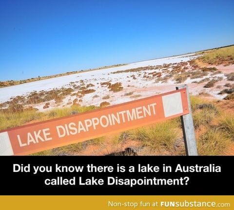 Lake disappointment