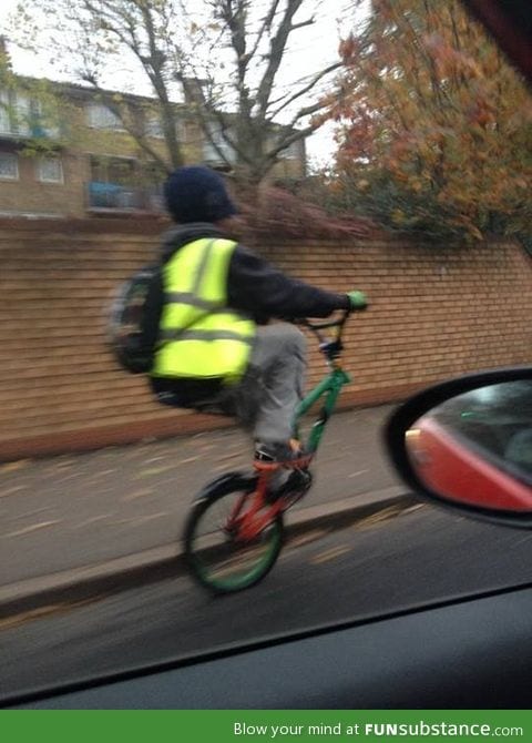 Just riding a bike