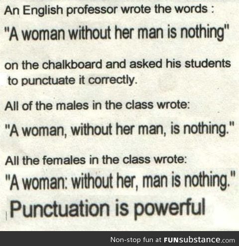 Punctuation Is Powerful...