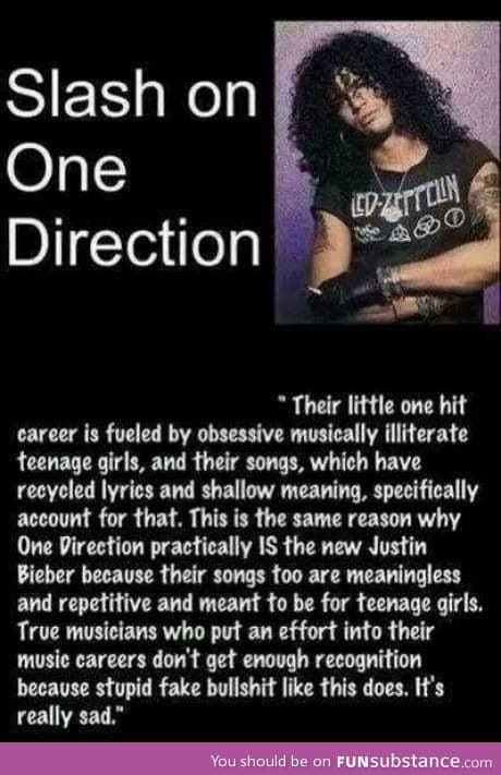 Slash on One Direction